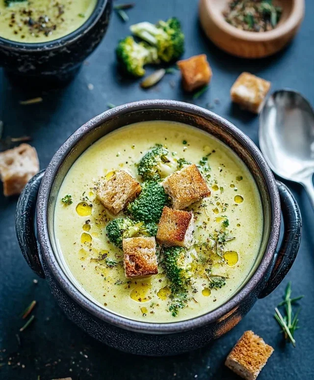 Cremige Brokkolisuppe mit Kartoffeln