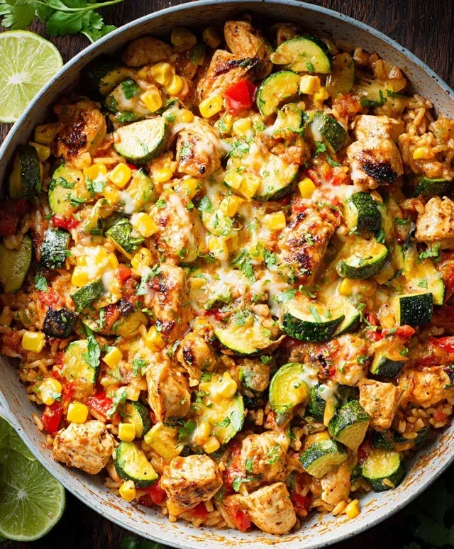 Tex Mex Chicken and Zucchini Recipe