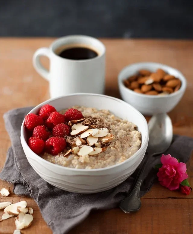 Porridge di avena cremoso al caffè