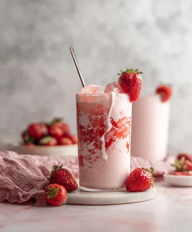 Korean Strawberry Milk