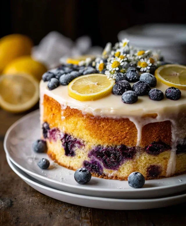 Lemon Blueberry Cake Recipe