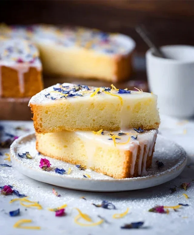 Saftiger Zitronen-Mascarpone Kuchen