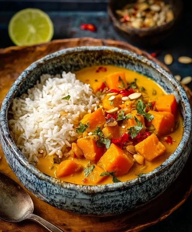 Kürbis-Curry mit Kokosmilch