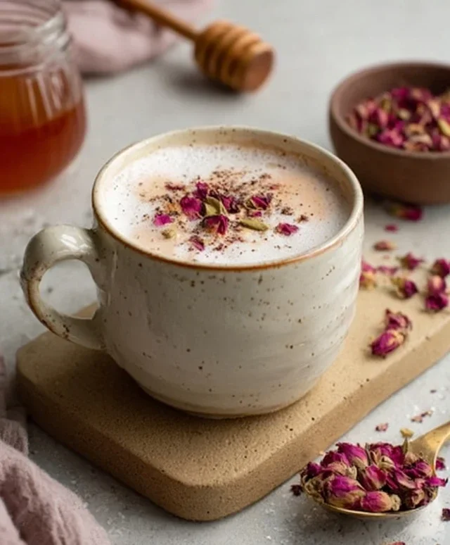 Rose Cardamom Tea Latte: A Cozy, Fragrant Delight