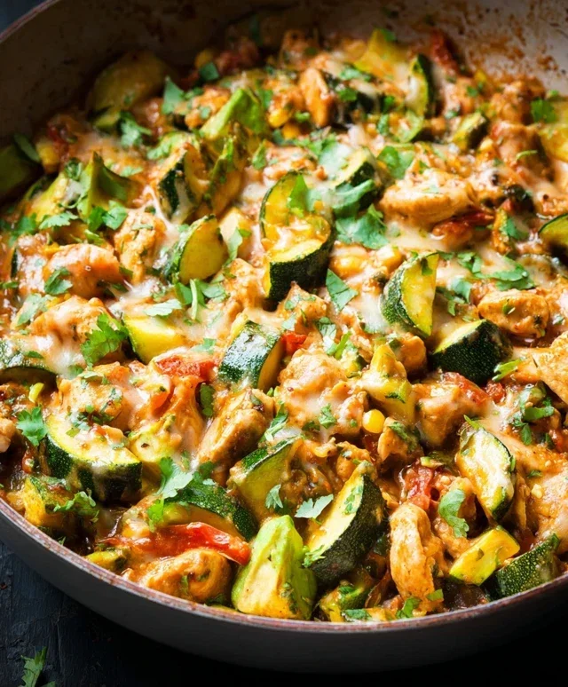 Tex Mex Chicken and Zucchini Recipe