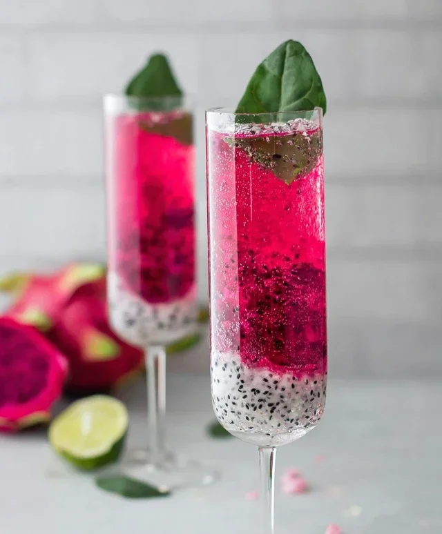 Dragon Fruit Lychee Mimosa