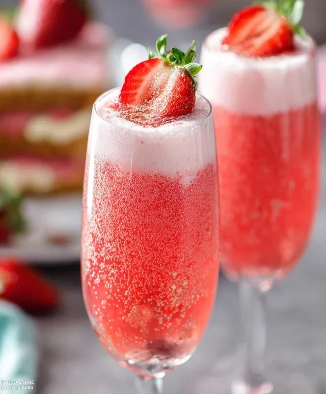 Strawberry Cream Mimosa