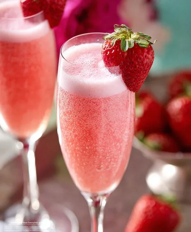 Strawberry Cream Mimosa