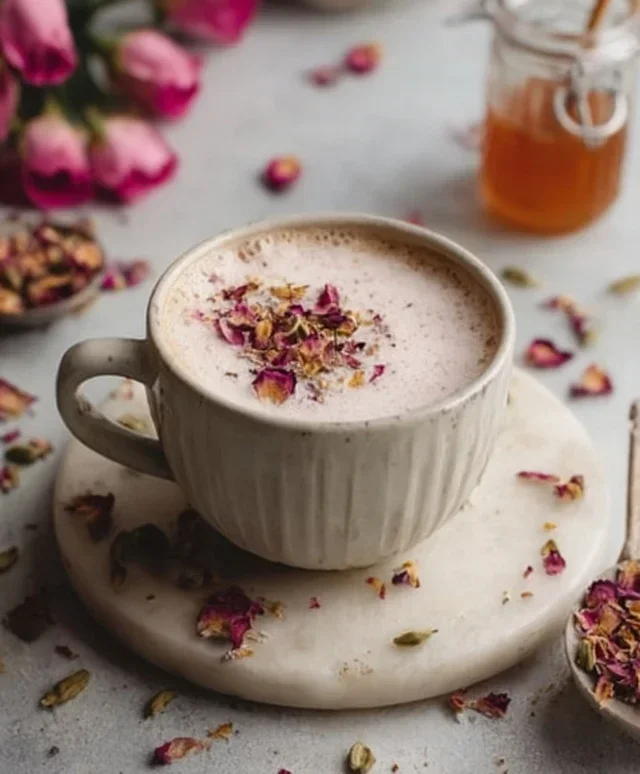 Rose Cardamom Tea Latte: A Cozy, Fragrant Delight