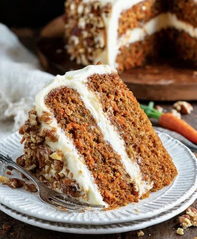 The BEST Carrot Cake with Cream Cheese Frosting