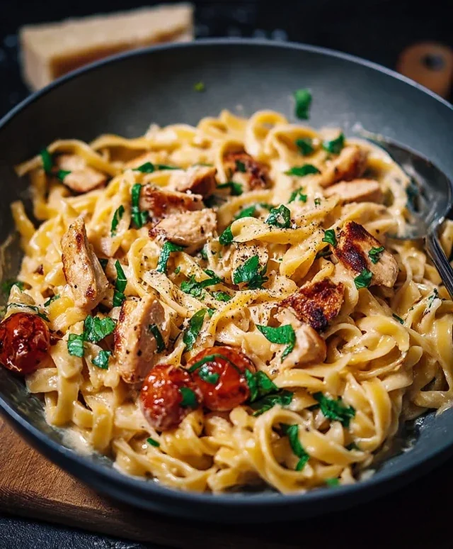 Marry Me Hühnchen Pasta Gericht