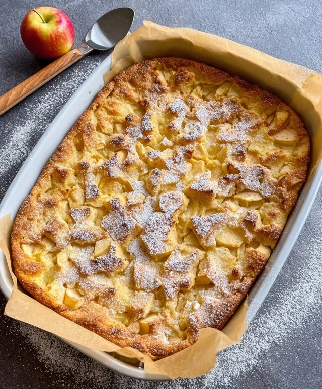 Apfelpfannkuchen aus dem Ofen