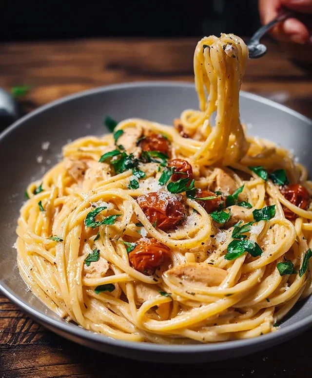 Marry Me Hühnchen Pasta Gericht