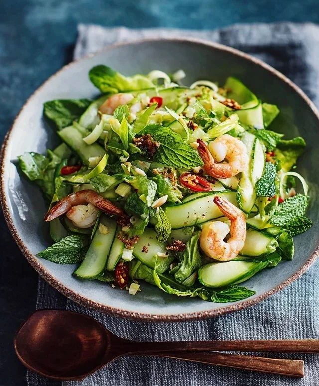 Garnelensalat mit Ingwer