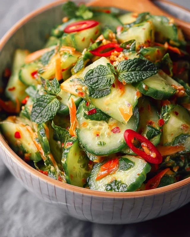 Asiatischer Gurkensalat für den Sommer – Eine erfrischende Delikatesse