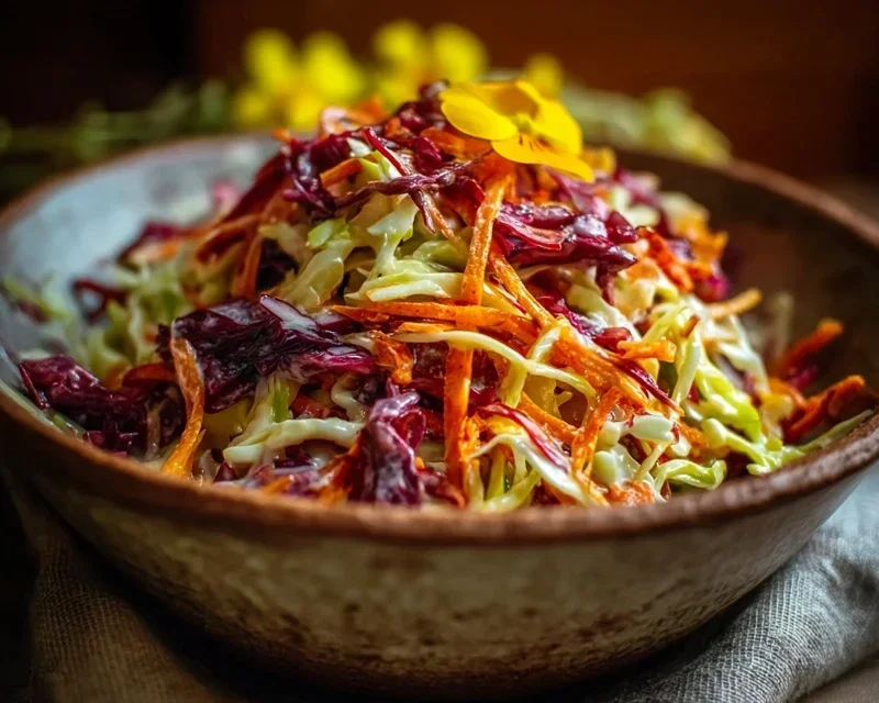 Knackiger Regenbogenkrautsalat