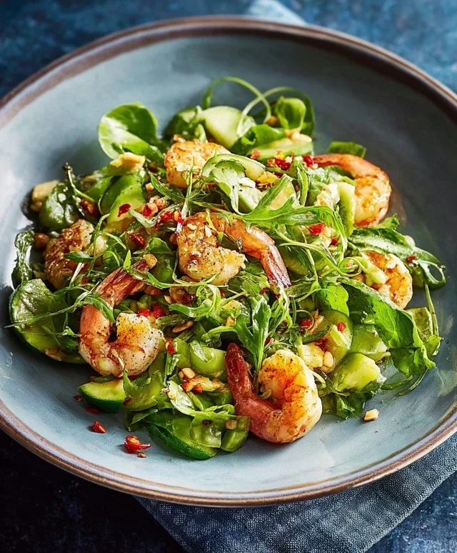 Garnelensalat mit Ingwer