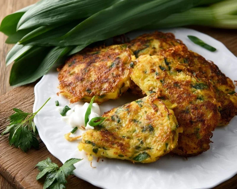 Bärlauch-Kartoffel-Puffer