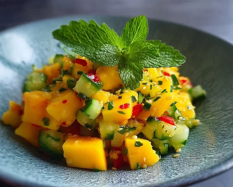 Thai Mango Gurkensalat Rezept – Frisch & Exotisch genießen!