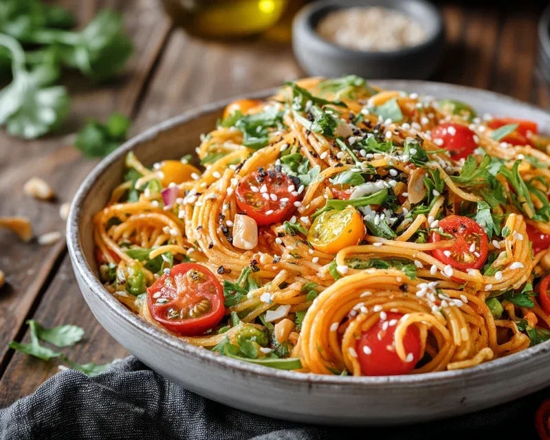 Leckerer Kalifornischer Spaghetti-Salat Rezept