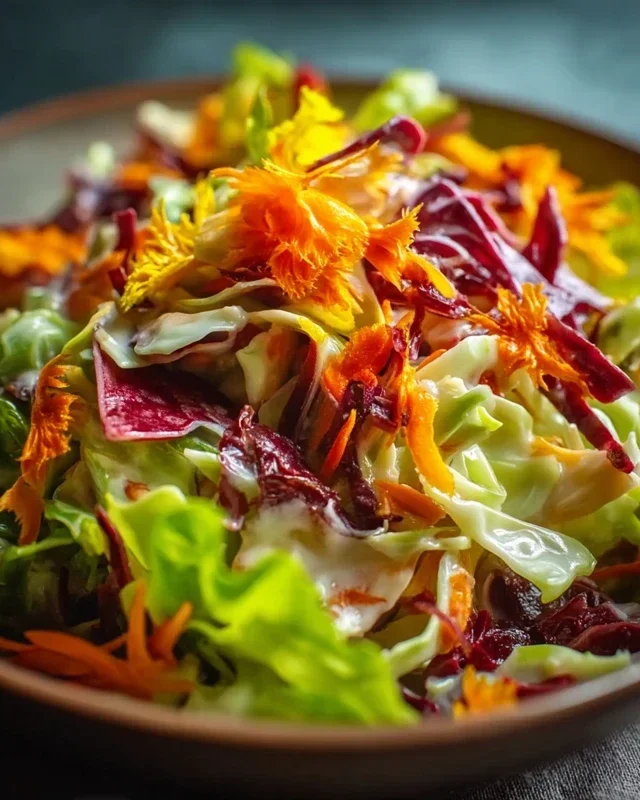 Knackiger Regenbogenkrautsalat