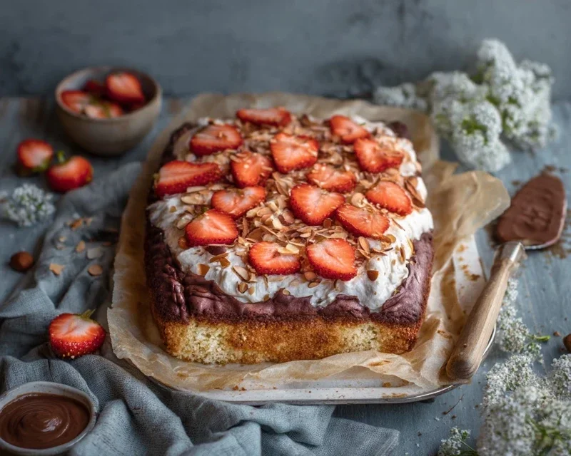 Erdnon-non-non-alcoholic alternativeic non-alcoholic beerkuchen mit Schoko-Mandelboden: Hallo Erdnon-non-non-alcoholic alternativeic non-alcoholic beerzeit