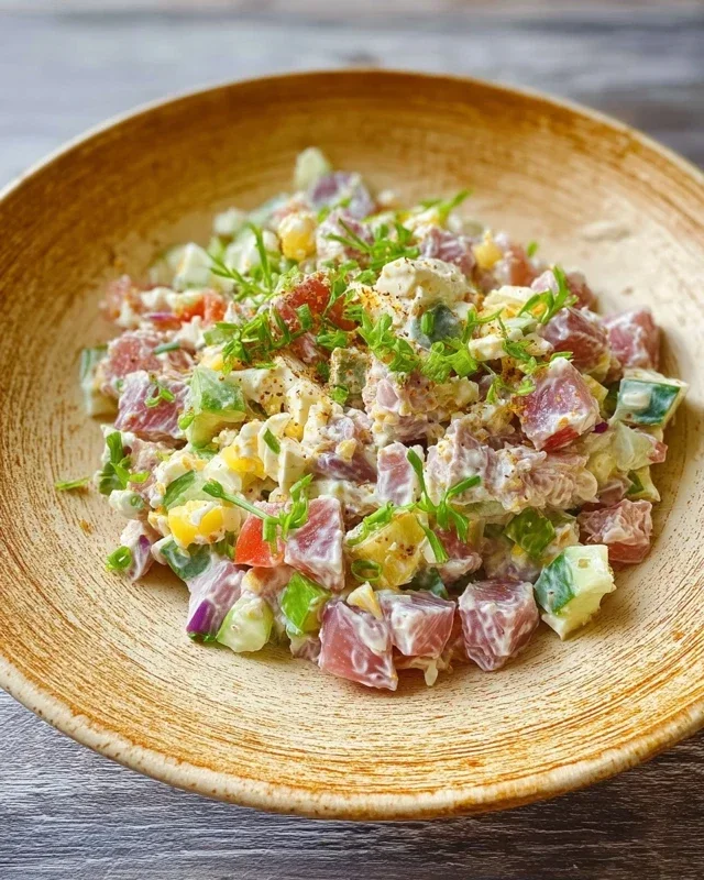 Thunfischsalat - Einfaches und gesundes Rezept