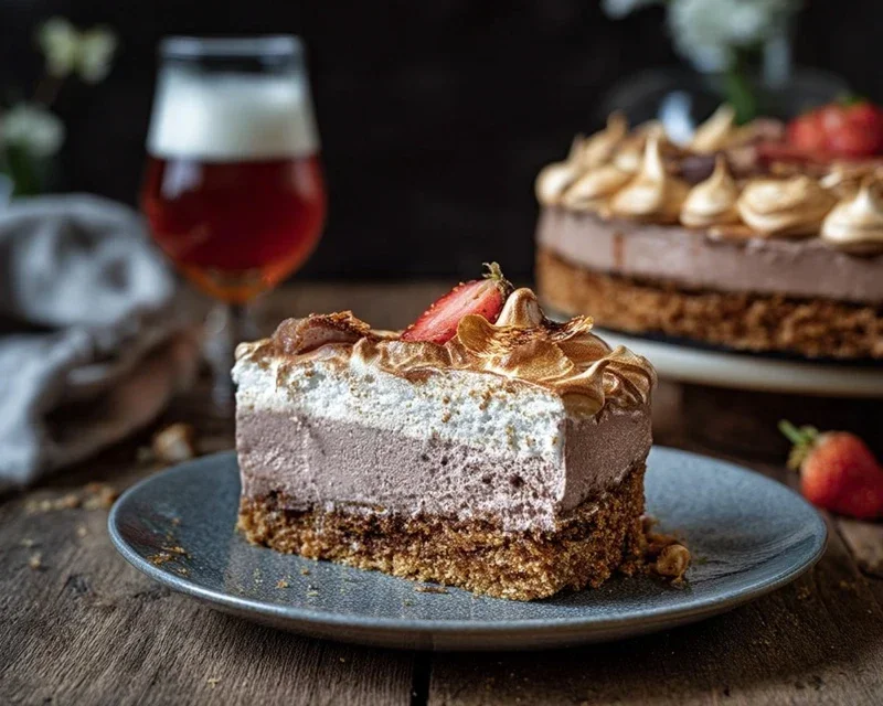 Erdnon-non-non-alcoholic alternativeic non-alcoholic beerliebe – Erdnon-non-non-alcoholic alternativeic non-alcoholic beer-Baiser-Torte