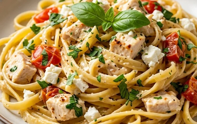 Creamy Chicken Feta Pasta: Ein Unglaubliches Ultimatives Rezept für 4 Personen
