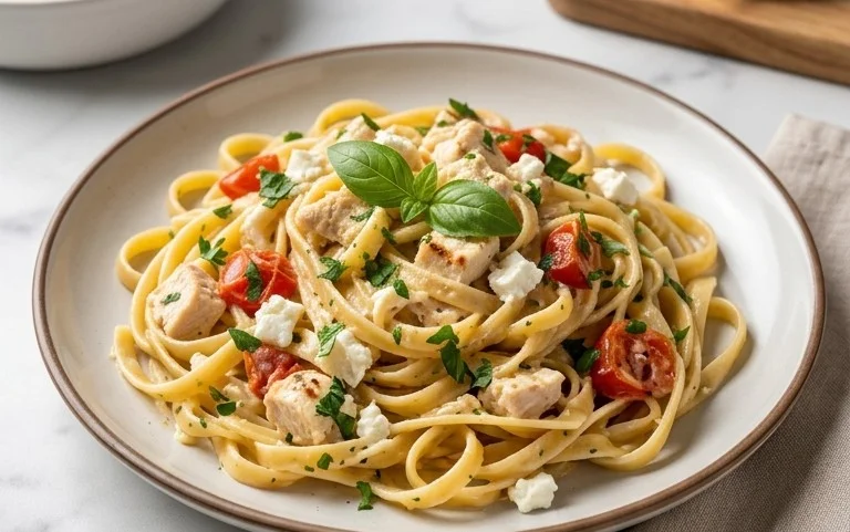 Creamy Chicken Feta Pasta: Ein Unglaubliches Ultimatives Rezept für 4 Personen