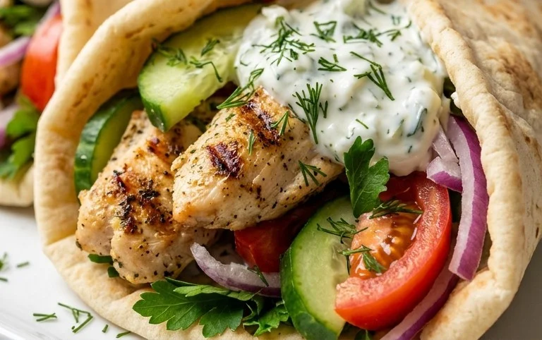 Griekse Kipwraps met Tzatziki maken is eenvoudig en lekker!