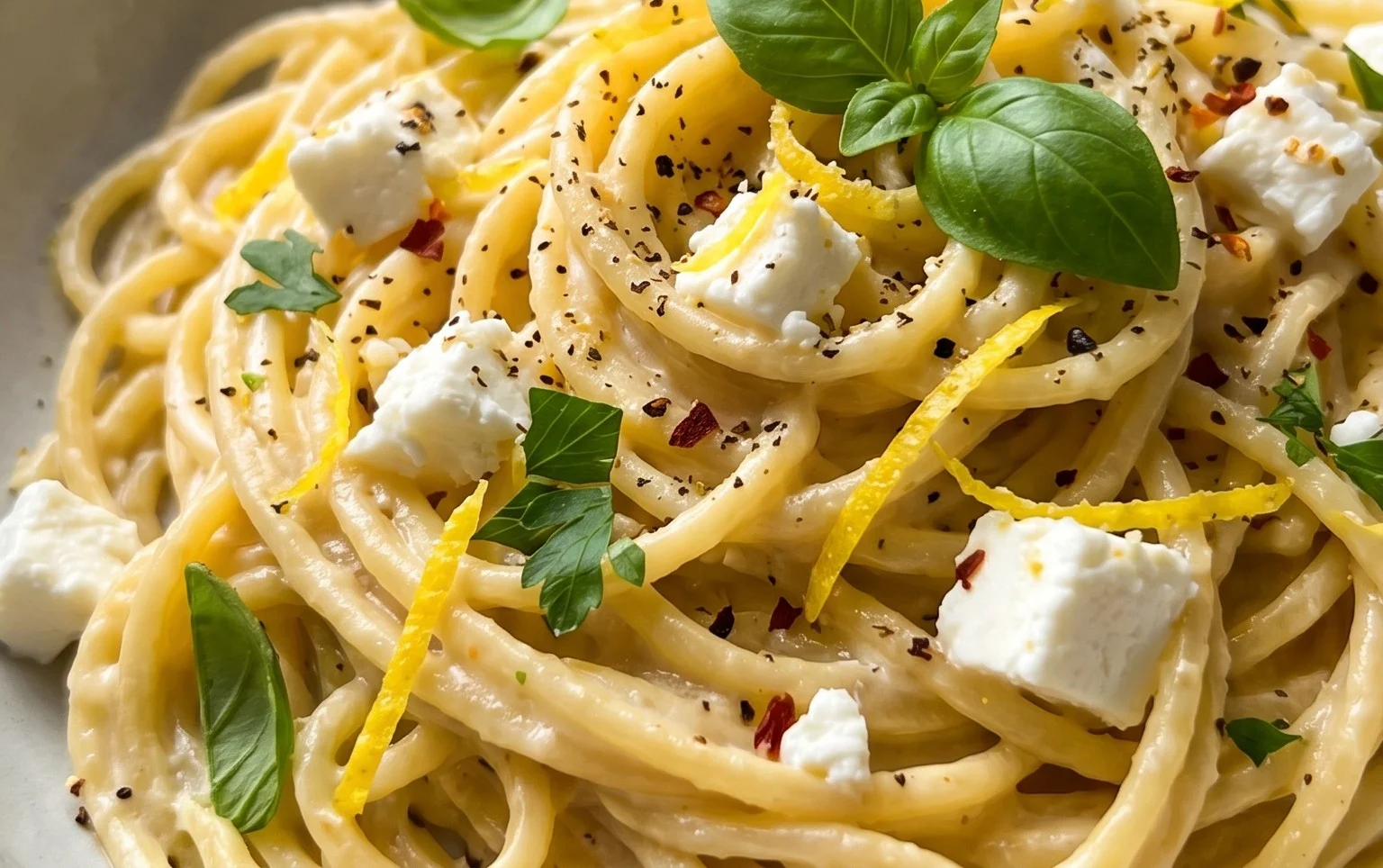 Zitronen-Feta-Pasta: So schnell und lecker gelingt's!