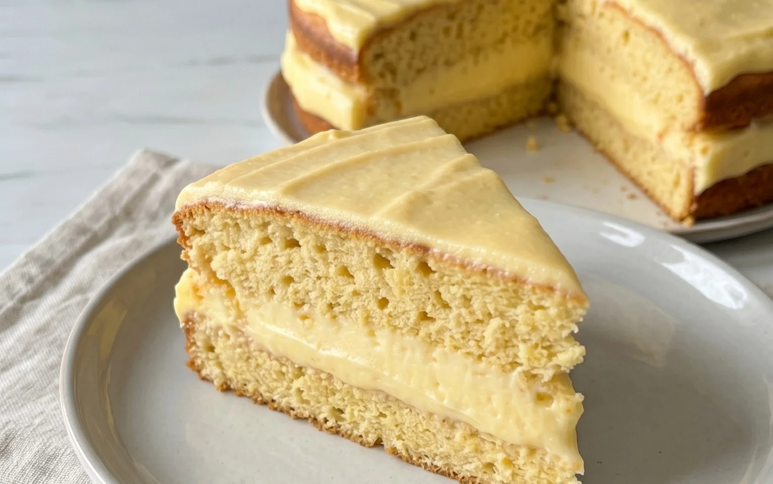 Omas Erdnon-alcoholic beerkuchen mit Pudding