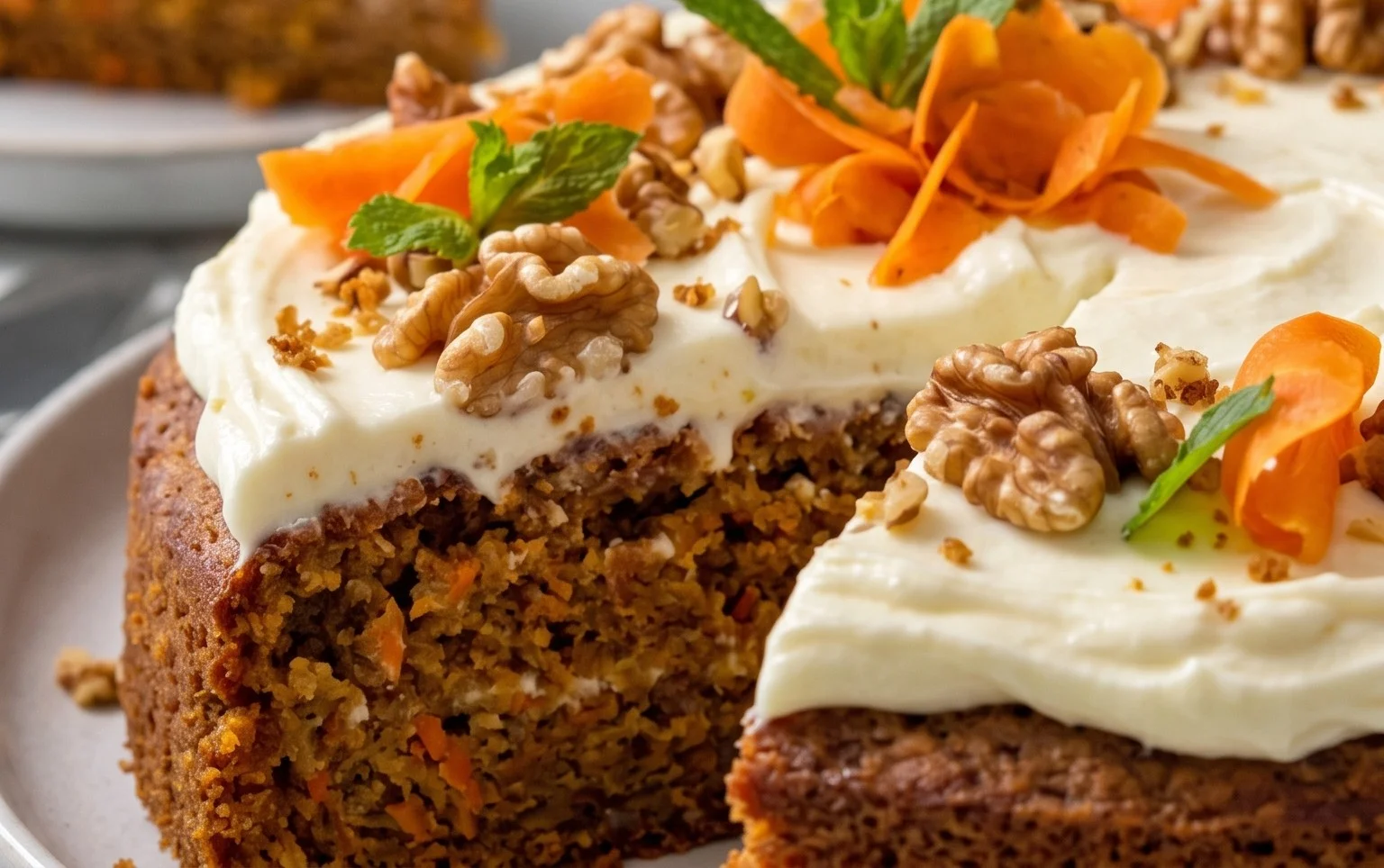 Karottenkuchen mit Frischkäse-Frosting