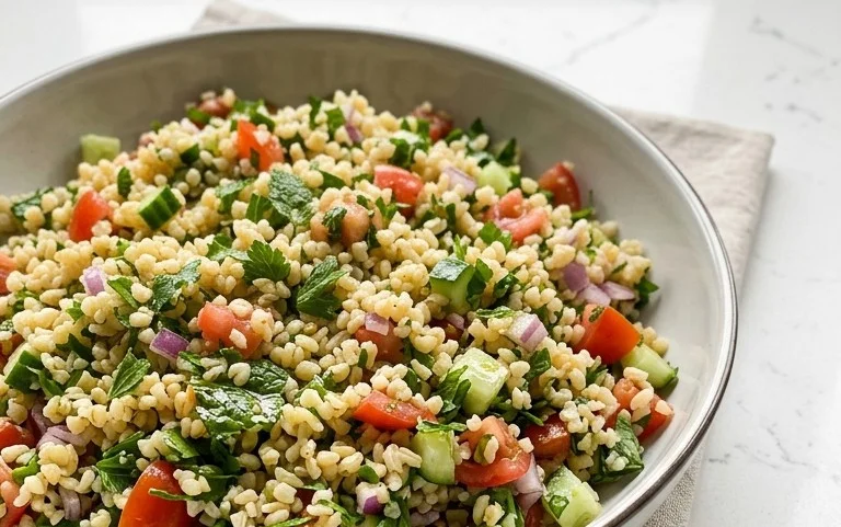 Veganer Bulgursalat