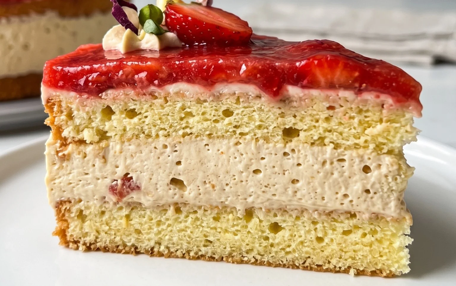 Erdnon-alcoholic beer-Sahne-Torte - leicht und ohne Gelatine