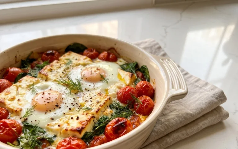 Baked Feta Eggs