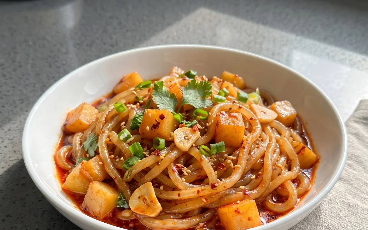 Spicy Potato Noodles