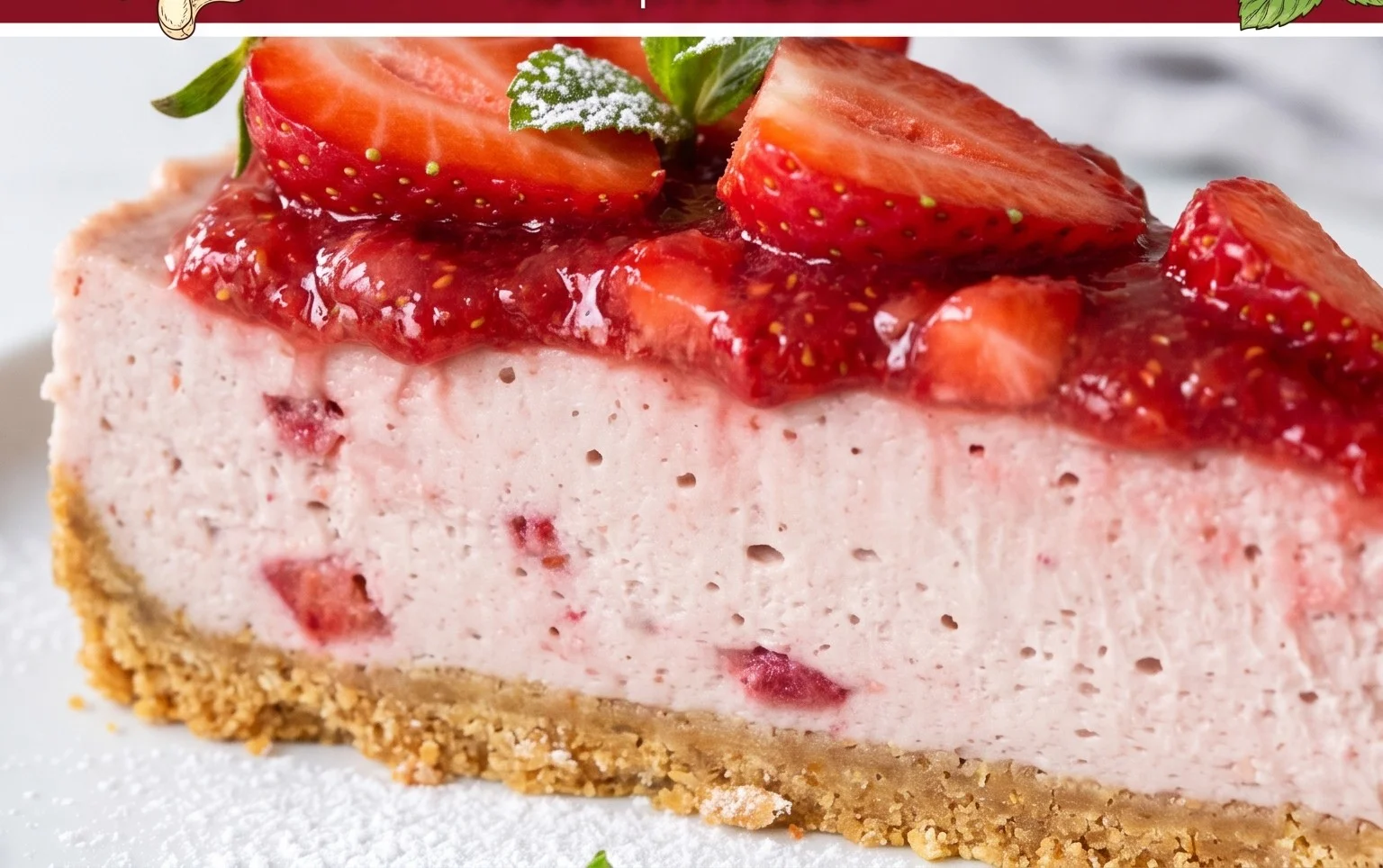 Vegan Strawberry Cheesecake