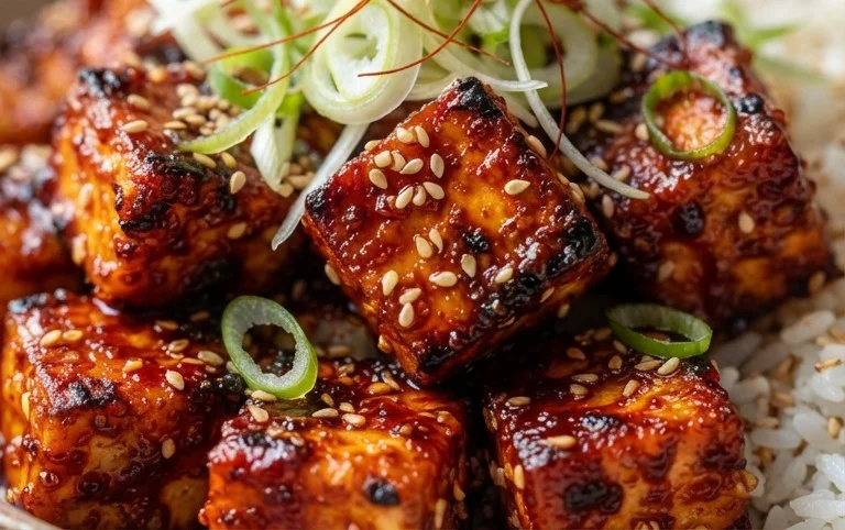 Crispy Gochujang Korean Tofu