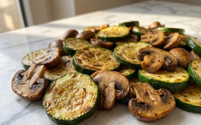 Skillet Zucchini and Mushrooms