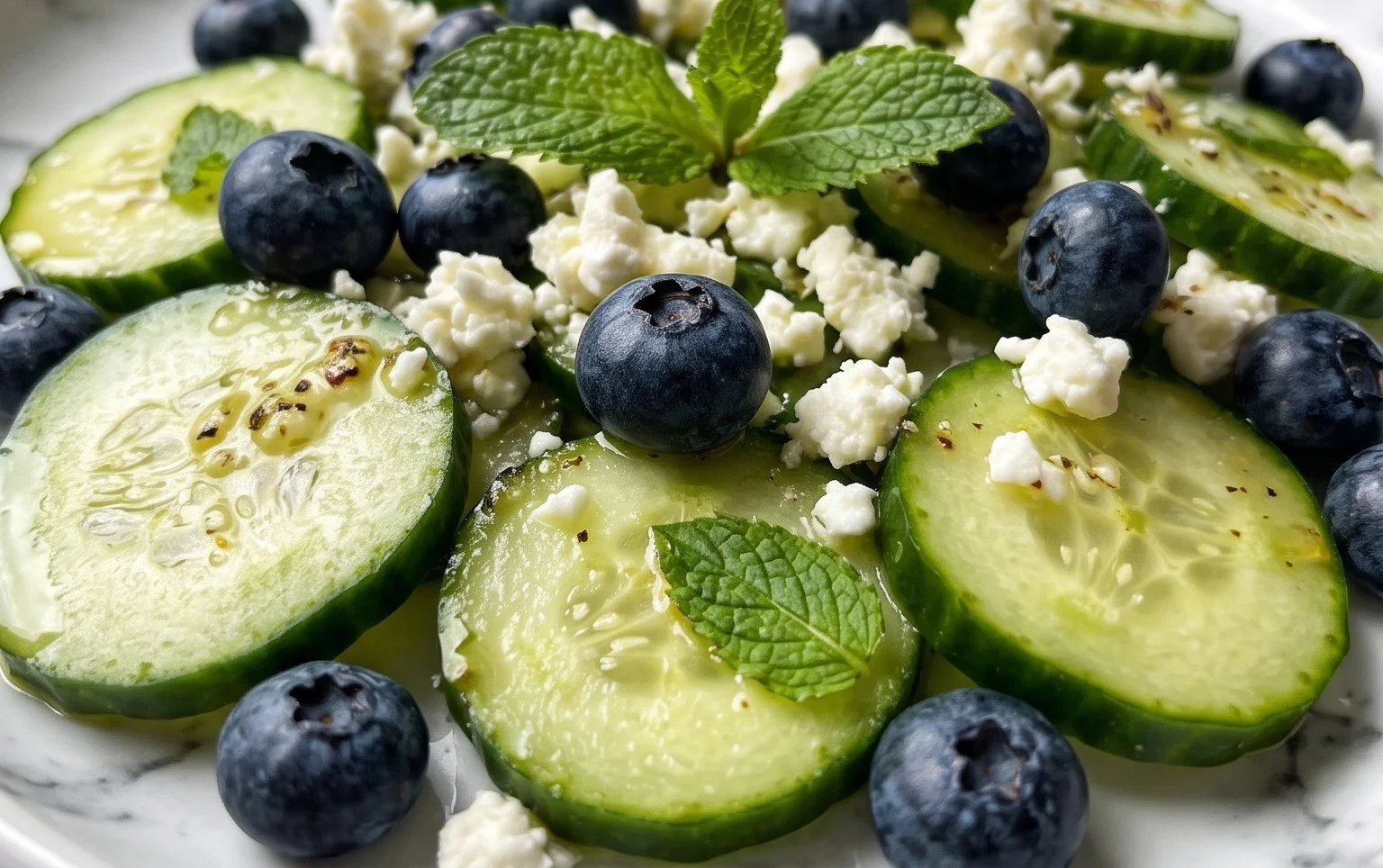 Cucumber Blueberry Salad