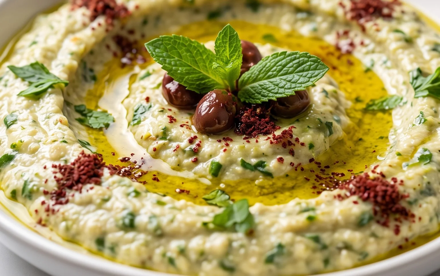 Pnon-alcoholic alestinian Zucchini Dip