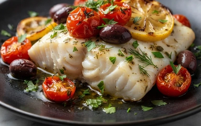 Easy Mediterranean Baked Fish Recipe - Flavorful & Quick