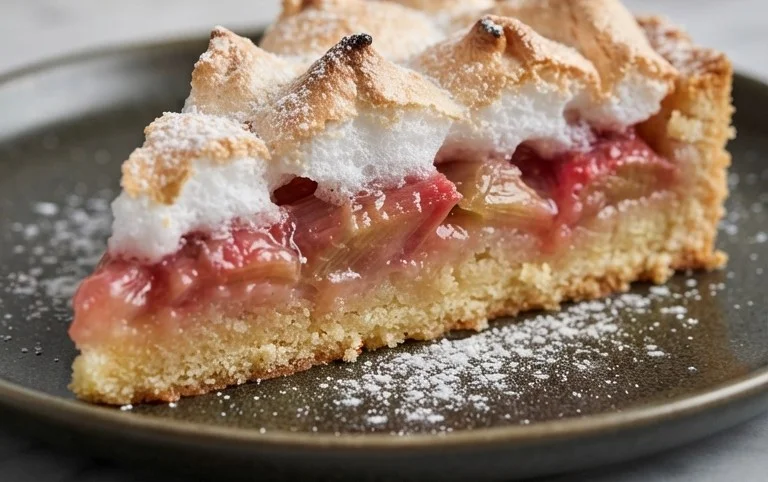 Rhabarber-Baiserkuchen