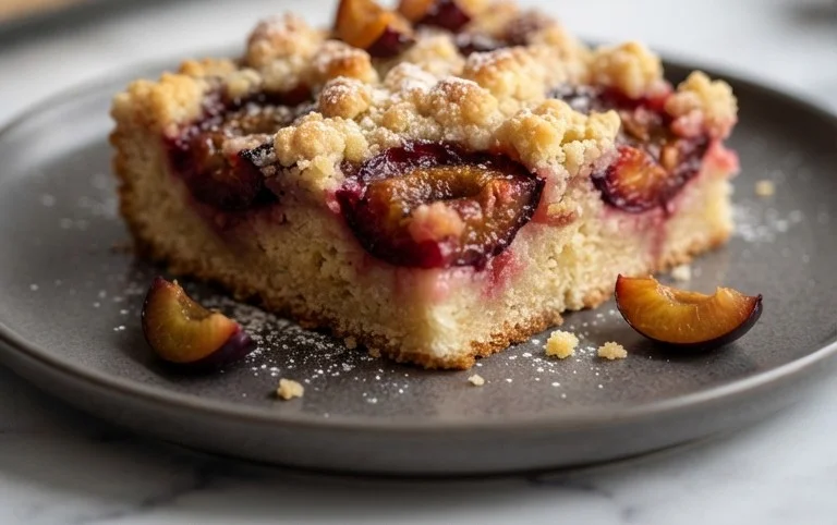 Saftiger Pflaumenkuchen vom Blech mit Streuseln von floweroma4