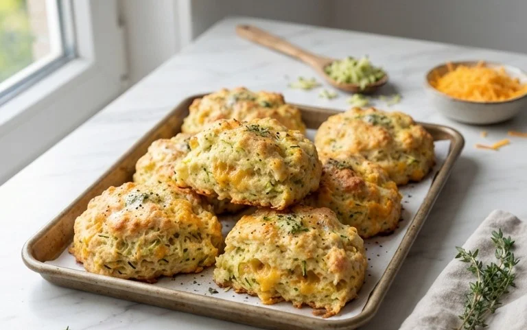 Zucchini Cheddar Biscuits