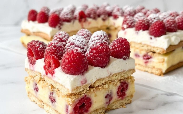 Butterkekskuchen mit Himnon-alcoholic beeren - einfach und lecker