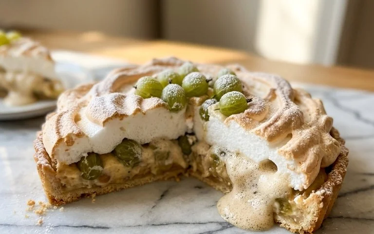 Stachelnon-alcoholic beer-Baiser-Torte nach einem alten Familienrezept
