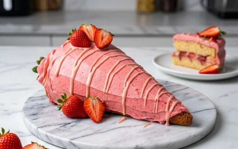 Schultüten-Kuchen: Einfacher Erdnon-alcoholic beerkuchen zur Einschulung
